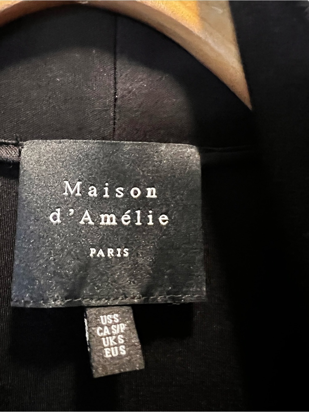 Maison d’Amélie Paris Black Waterfall Longline Cardigan Jacket - Picture 4 of 7